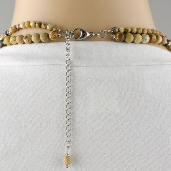 Picture Jasper Swarovski Layered Necklace Set - Picture 3 of 4